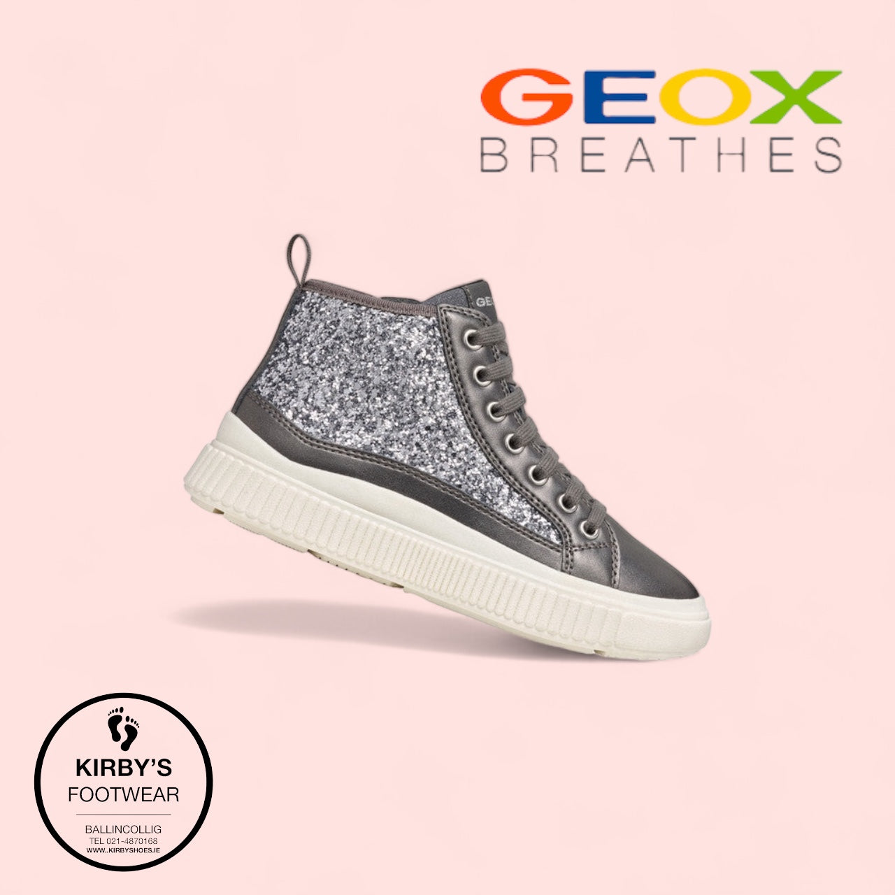 Geox Laquinny boot sneaker dark silver