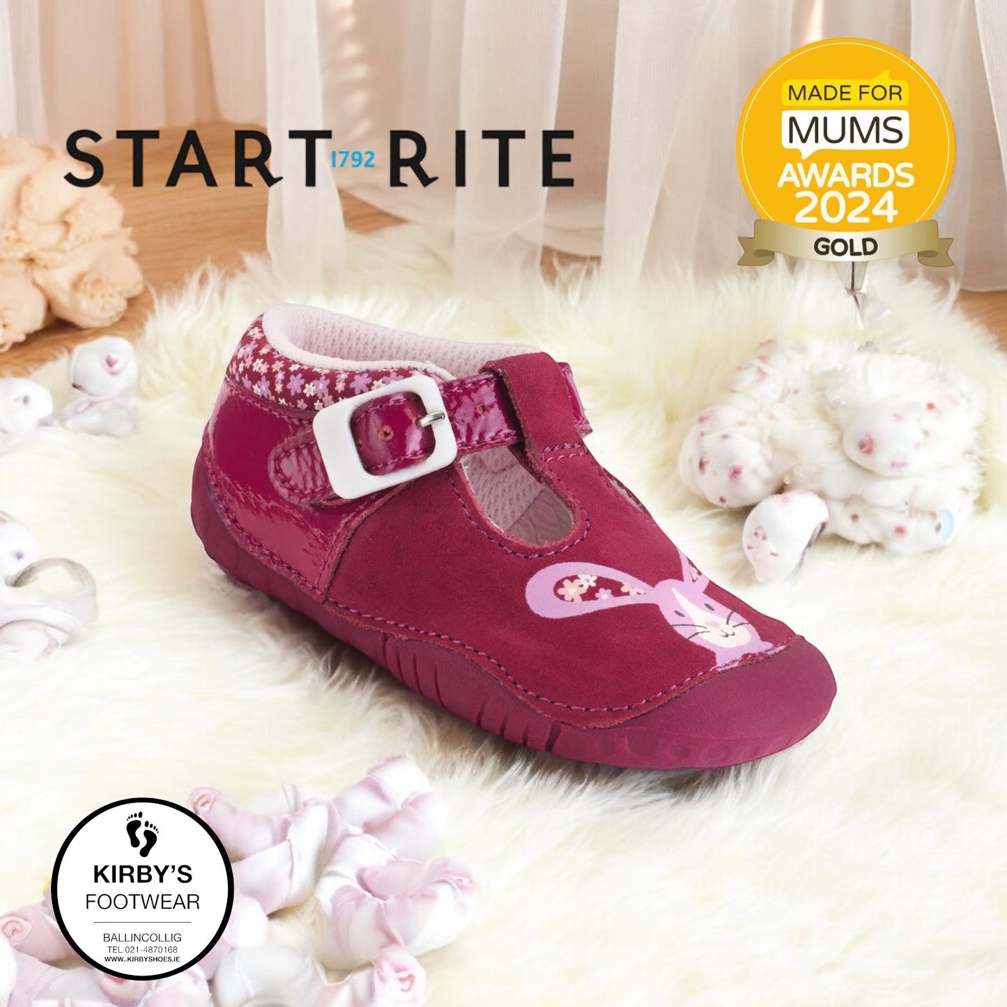 Start-Rite little paws cherry red pre walker