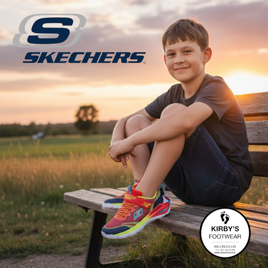 Skechers Tri-namics 2.0 s lights - red - lights - Kirbys Footwear Ltd