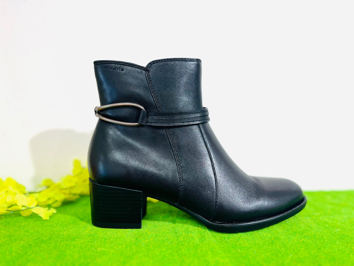 Tamaris boot black leather 25042
