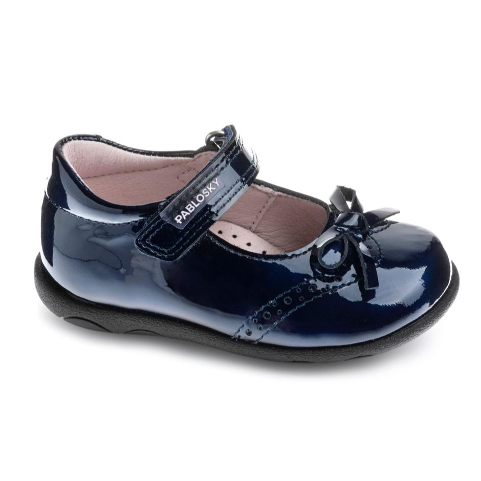 Pablosky navy patent strap 043029