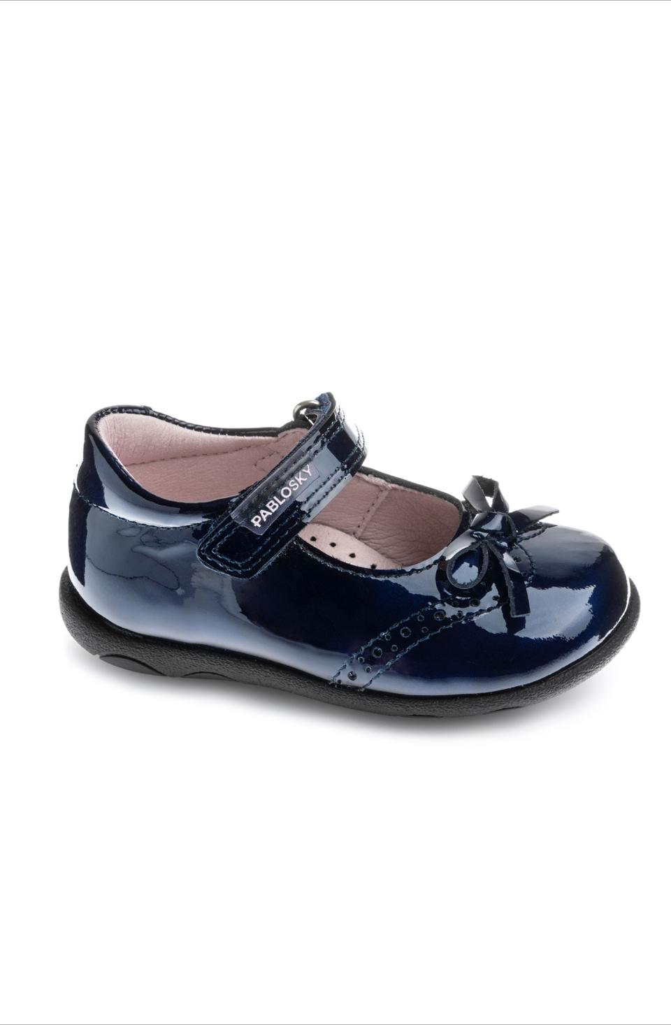 Pablosky navy patent strap 043029
