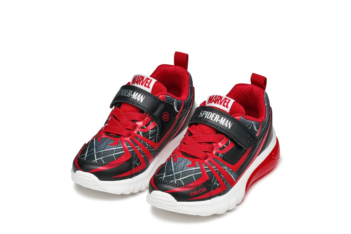 Geox Spiderman Miles Morales Ciberdron lights black red