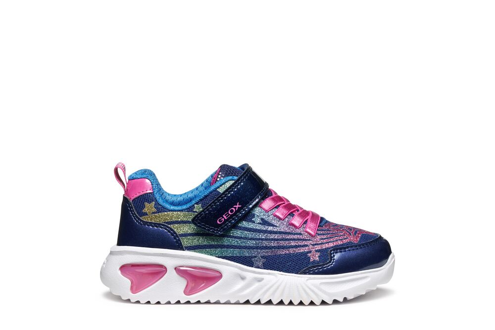 Geox Assister navy rainbow lights