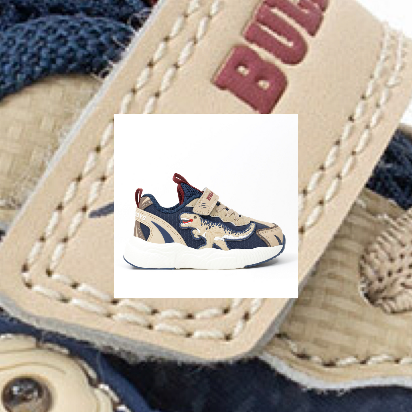 Bull Boys trainer - t-rex - beige navy