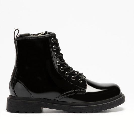 Lelli Kelly Harper boot black patent - side zip