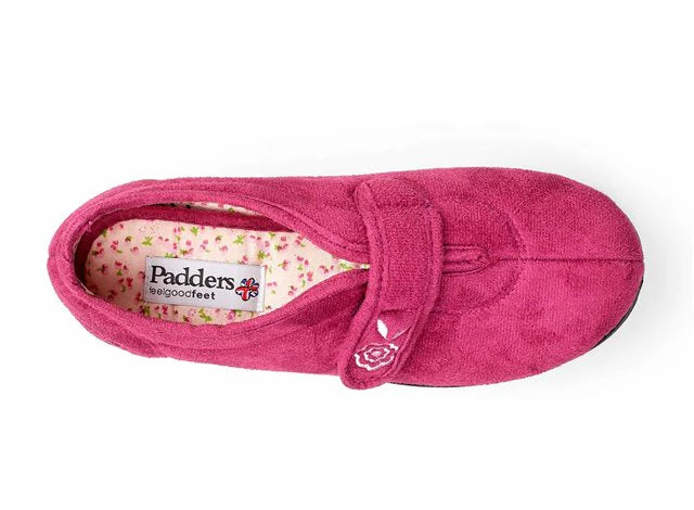 Padders slipper Camilla Raspberry