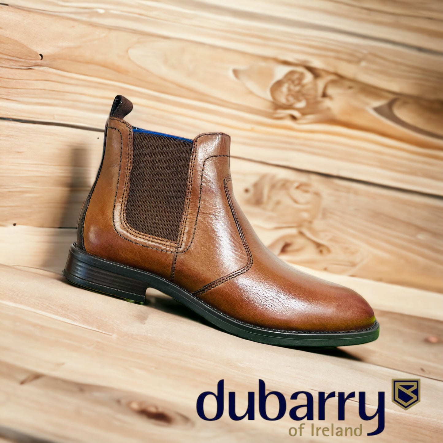 Dubarry Senna gusset boot tan leather