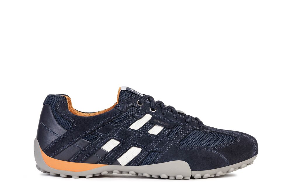 Geox Snake slip on trainer - navy
