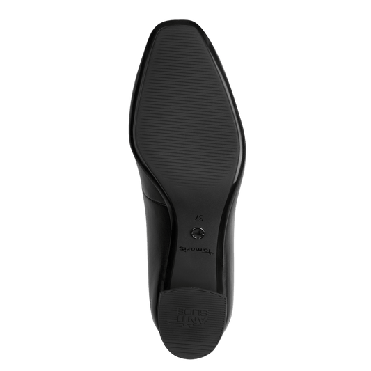 Tamaris court 22437 black leather - Kirbys Footwear Ltd