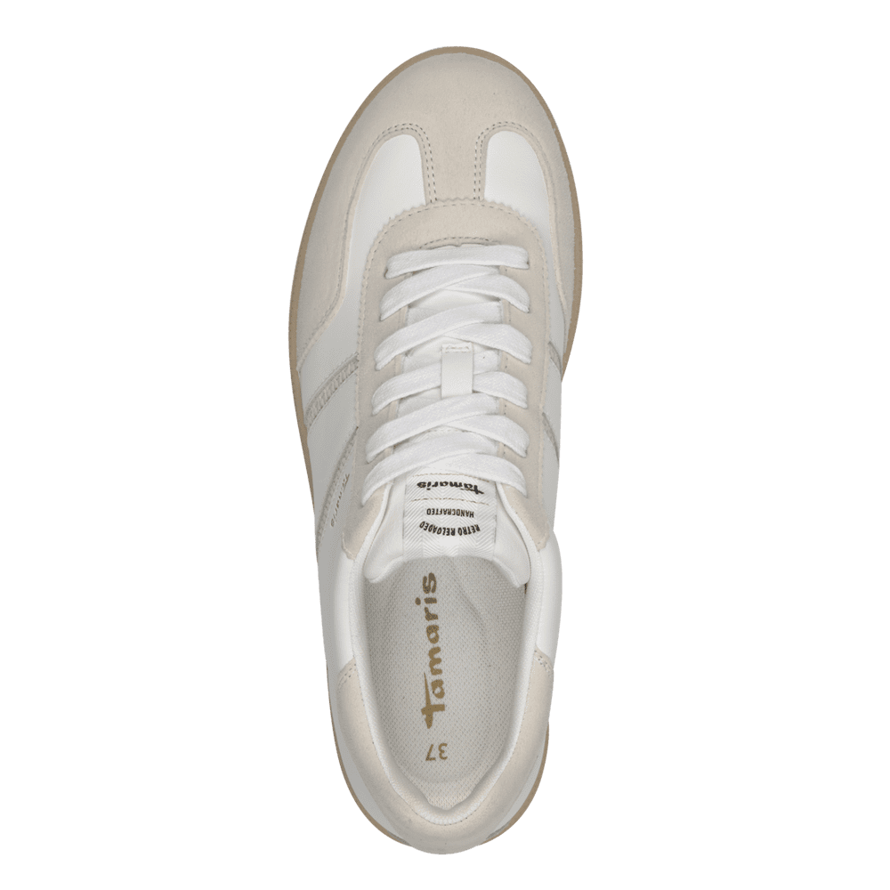 Tamaris trainer 23624 white beige