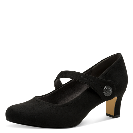 Jana court black 22473 black - Kirbys Footwear Ltd
