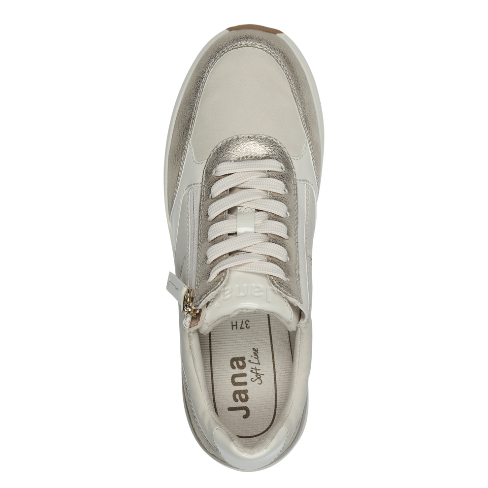 Jana trainer beige gold - 23777 - H Fit