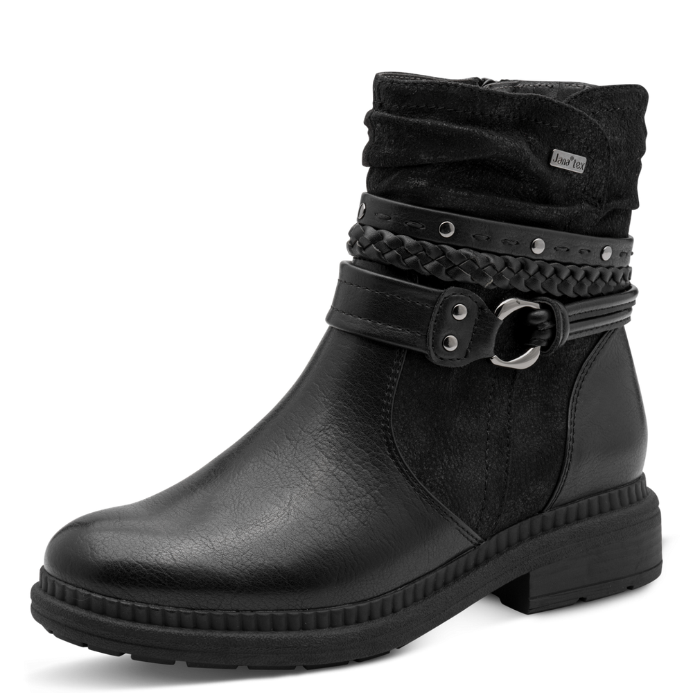 Jana 25464- black waterproof boot ladies’ boot – detail view