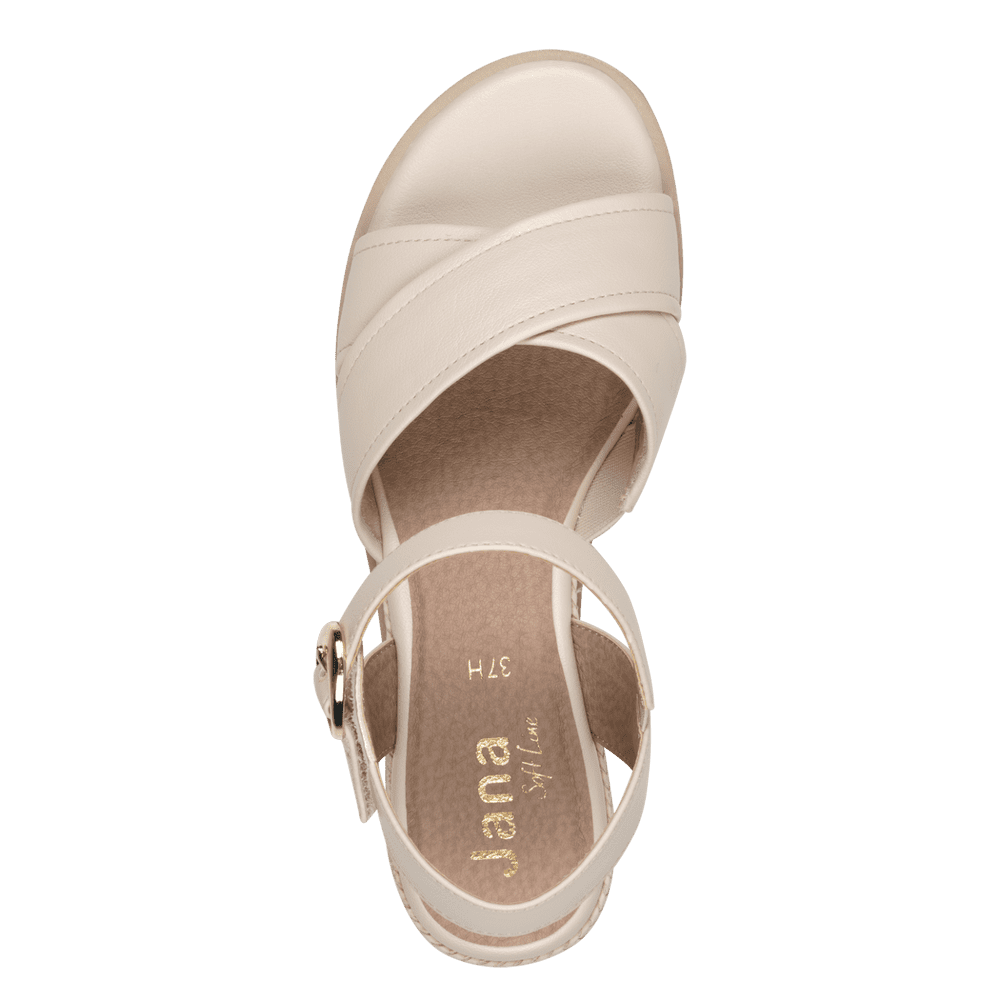 Jana Wedge sandal - beige 28777