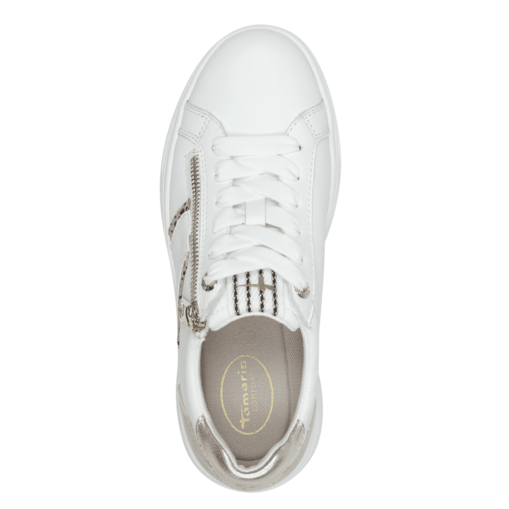Tamaris trainer - white beige - 83716
