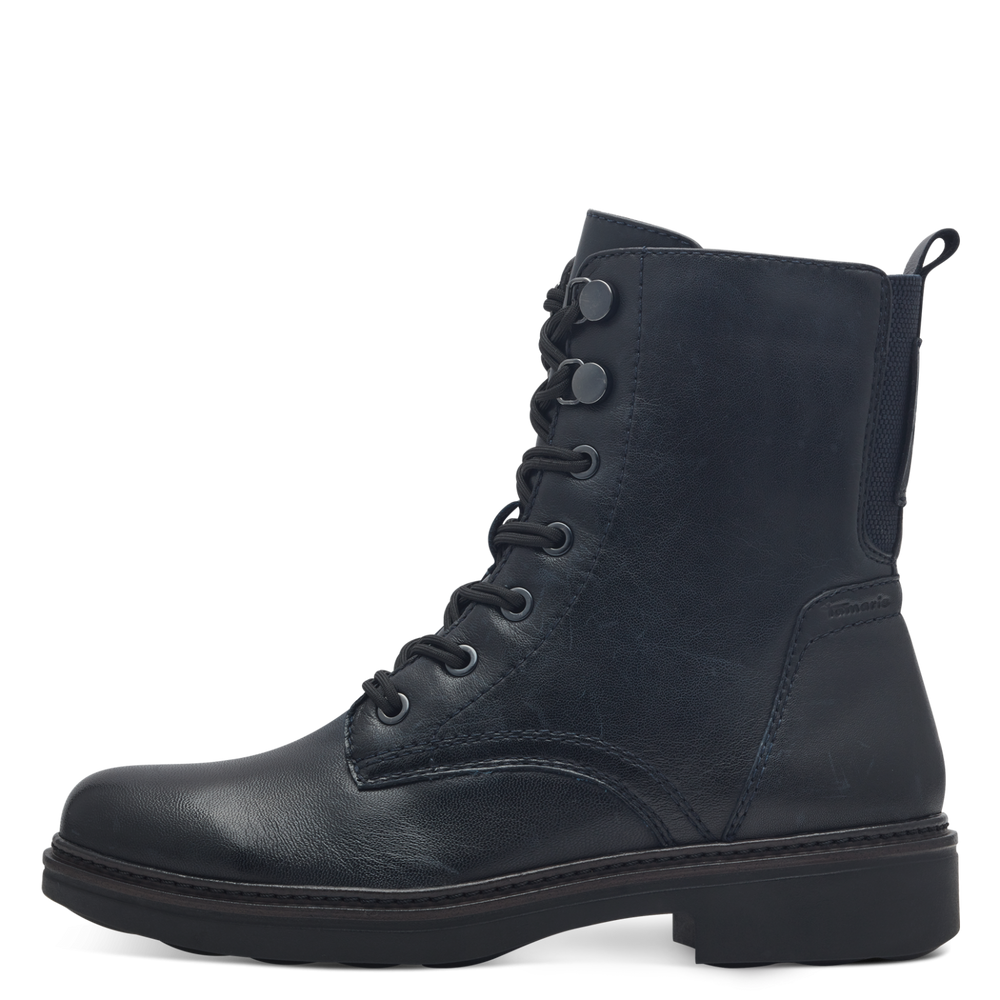 Tamaris navy leather boot 85107