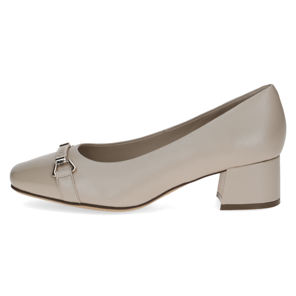 Caprice court 22304 - beige leather - Kirbys Footwear Ltd