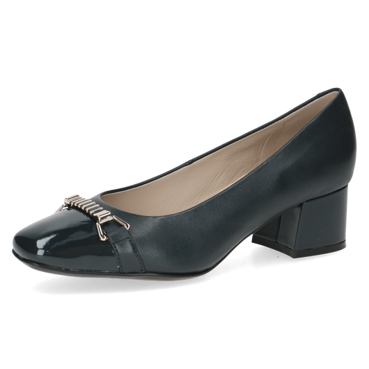 Caprice navy court leather - 22304 - Kirbys Footwear Ltd