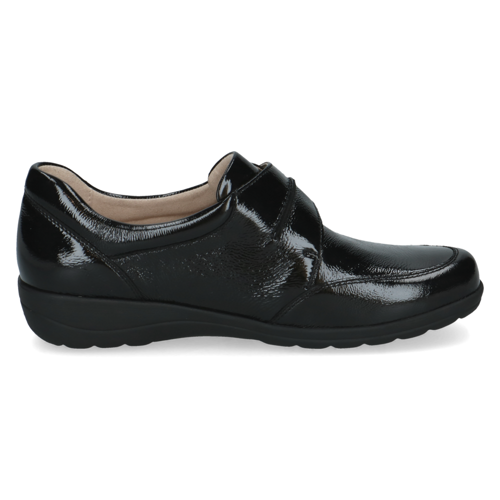 Caprice leather velcro black patent - 24753