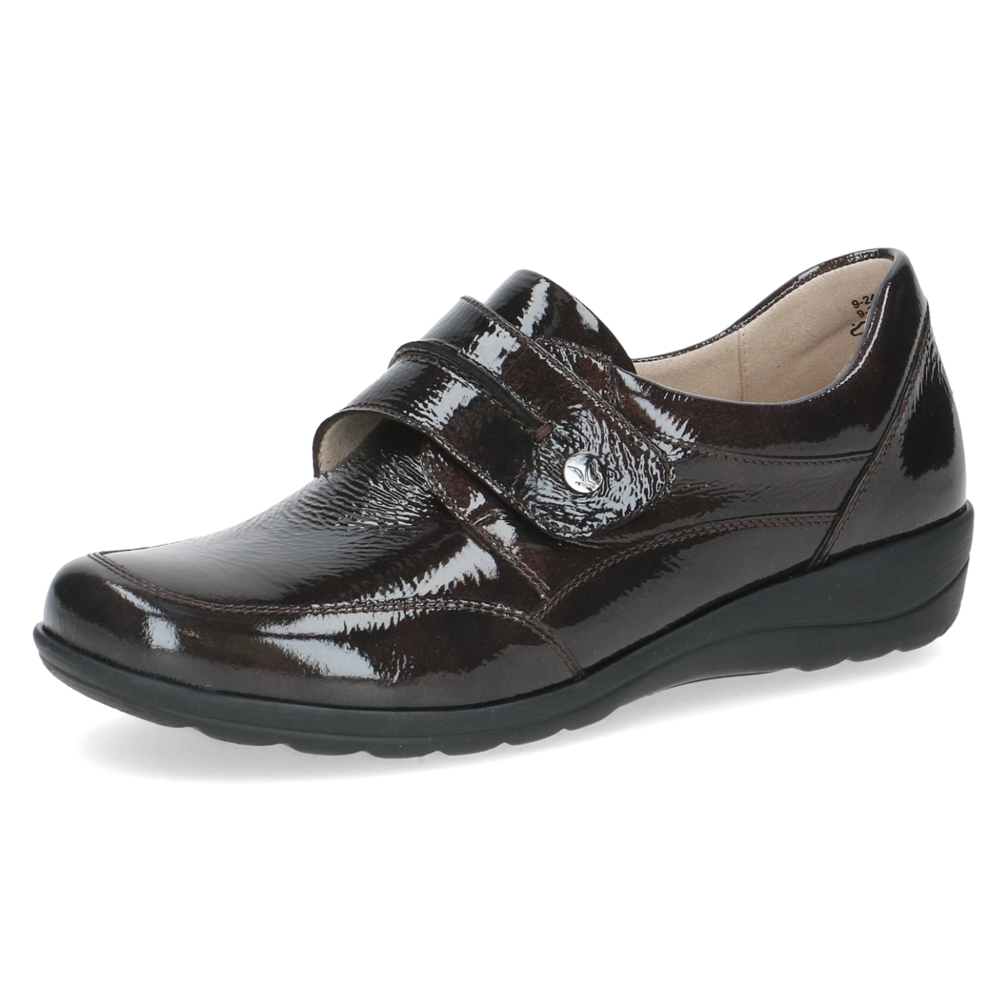 Caprice leather patent velcro Bordeaux - 24753