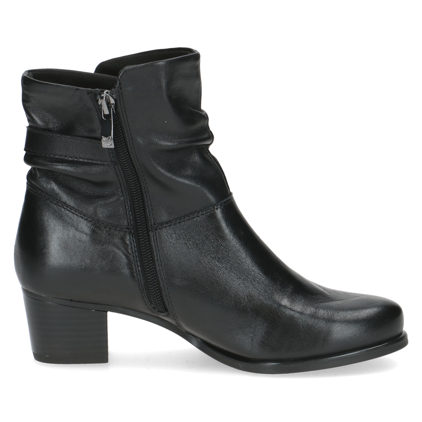 Caprice black leather boot - 25300