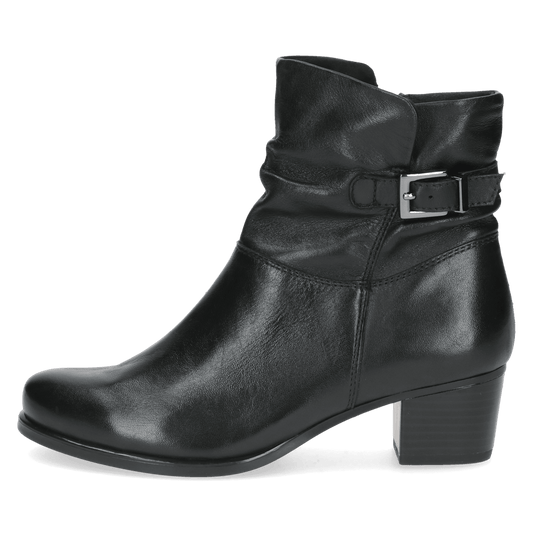 Caprice black leather boot - 25300
