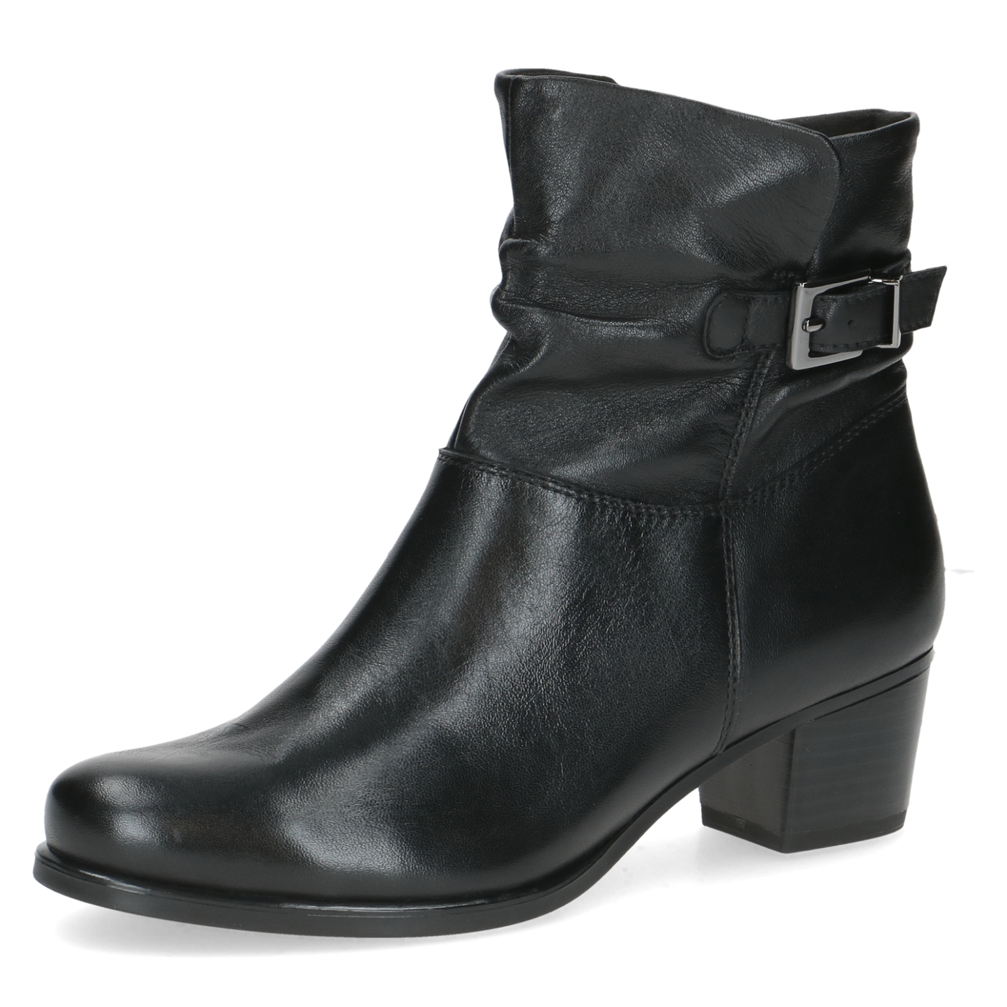 Caprice black leather boot - 25300