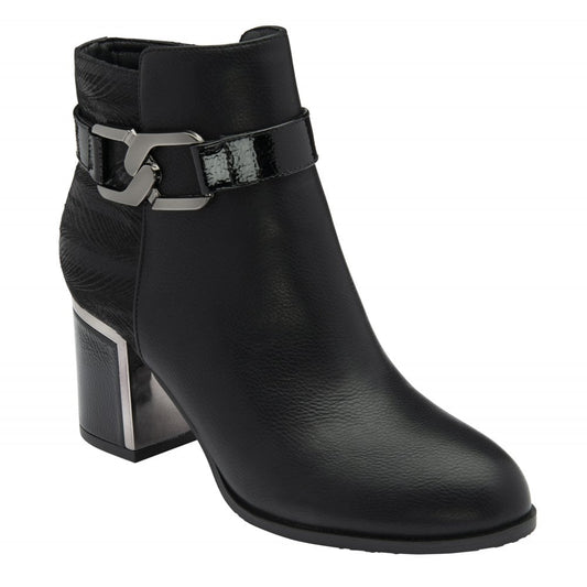 Lotus Adelaide boot - black leather