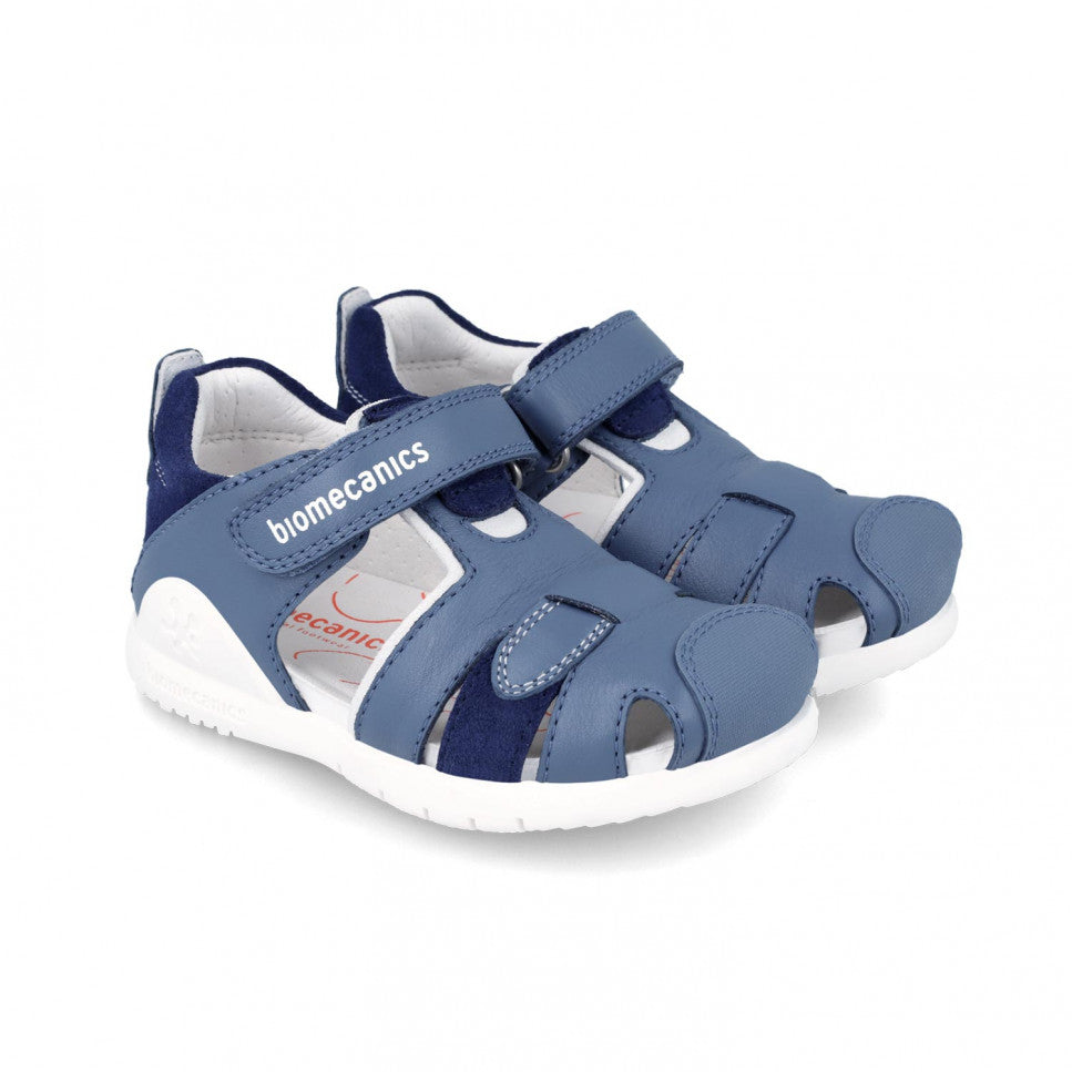 Biomecanics 242255 sandal Blue leather - Kirbys Footwear Ltd