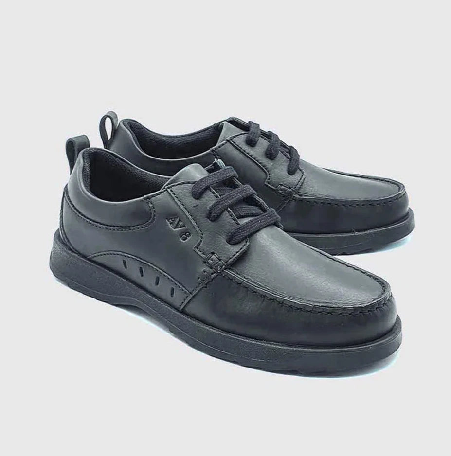 Dubarry Killian black leather deck shoe