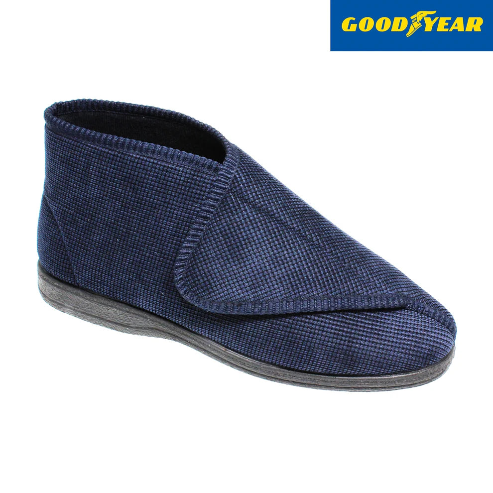 Goodyear Drake velcro slipper navy