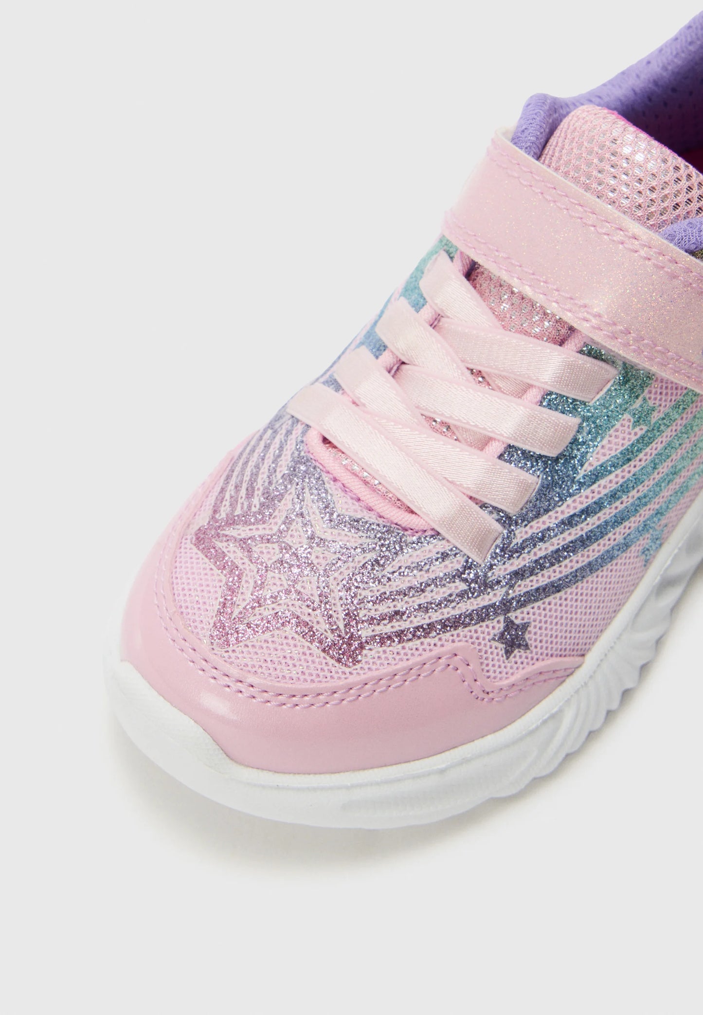Geox Assister pink rainbow lights