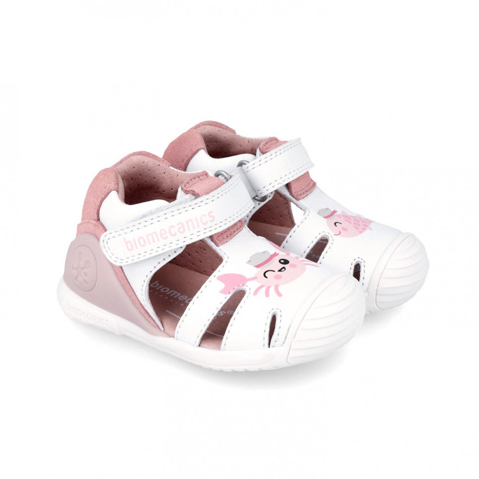 Biomecanics 242105 sandal white leather