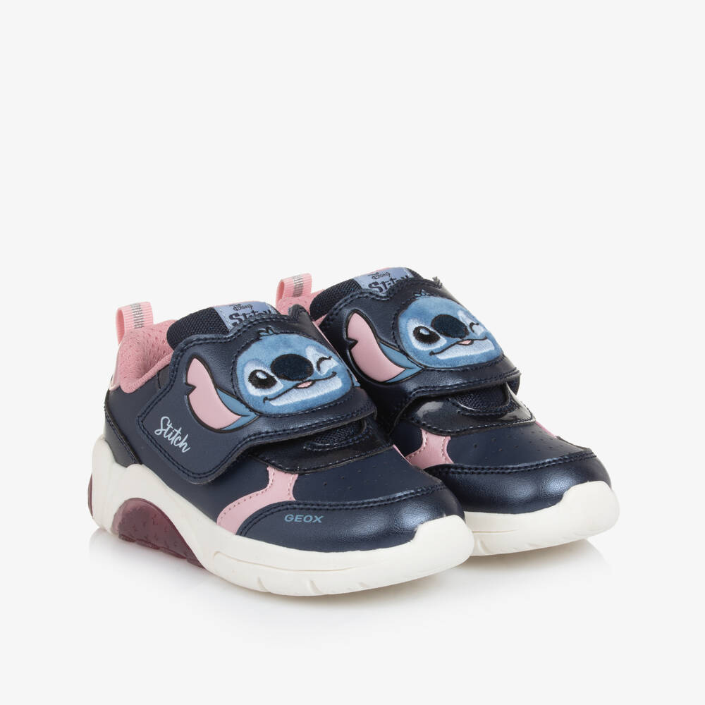 Geox Stitch lights Fadinlight navy pink