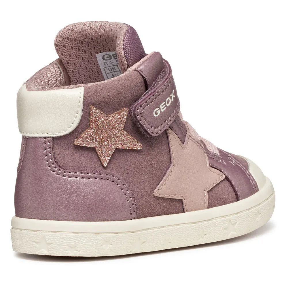 Geox Gisli pink velcro boot