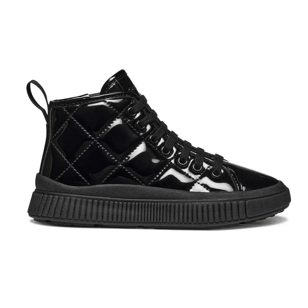 Geox Laquinny black patent boot