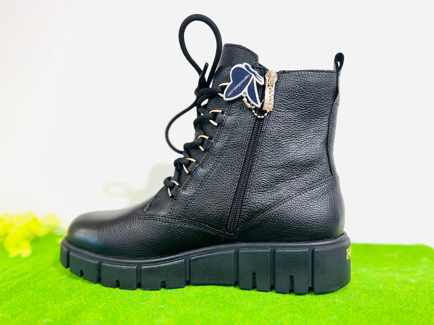 Caprice boot black leather 25207