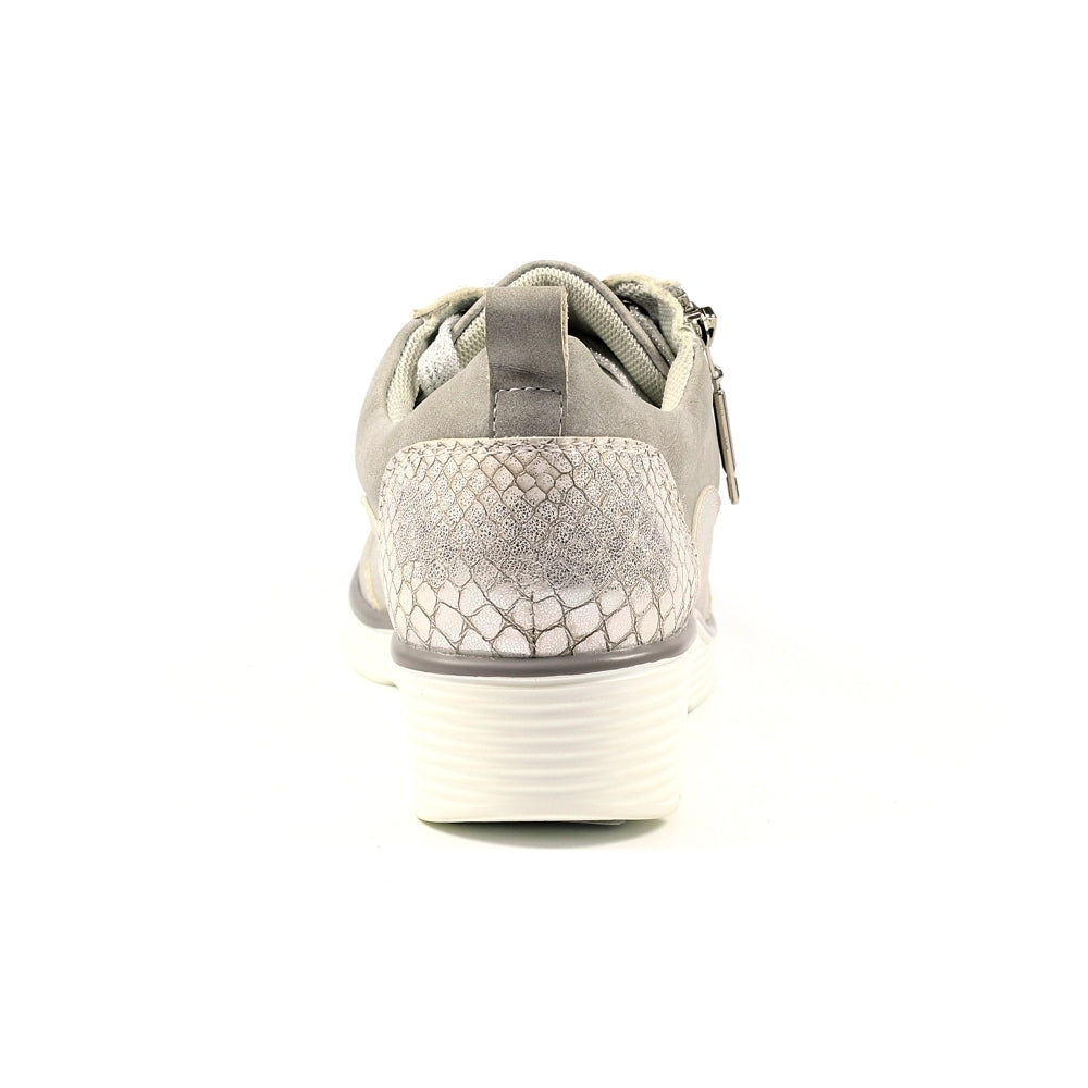 Lunar Kiley silver trainer