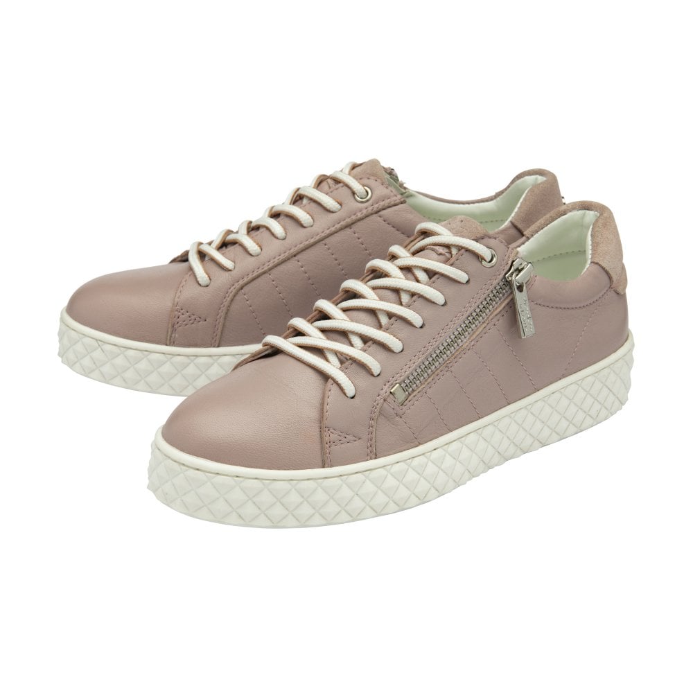 Lotus Soul pink leather trainer