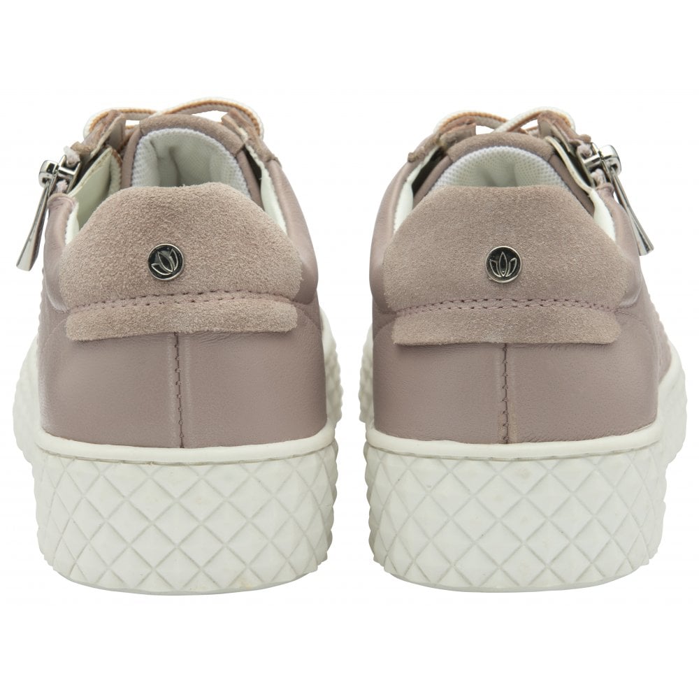 Lotus Soul pink leather trainer