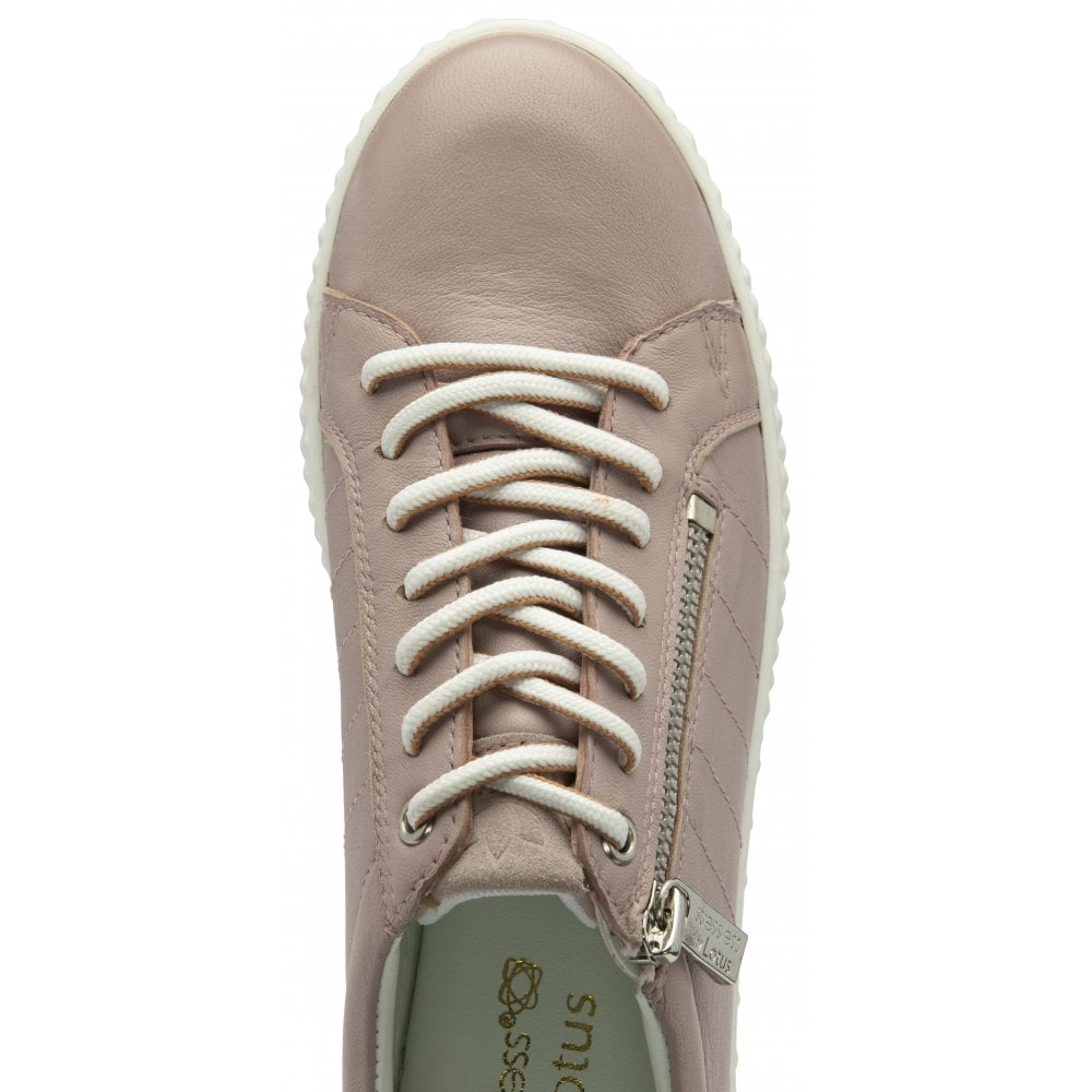 Lotus Soul pink leather trainer