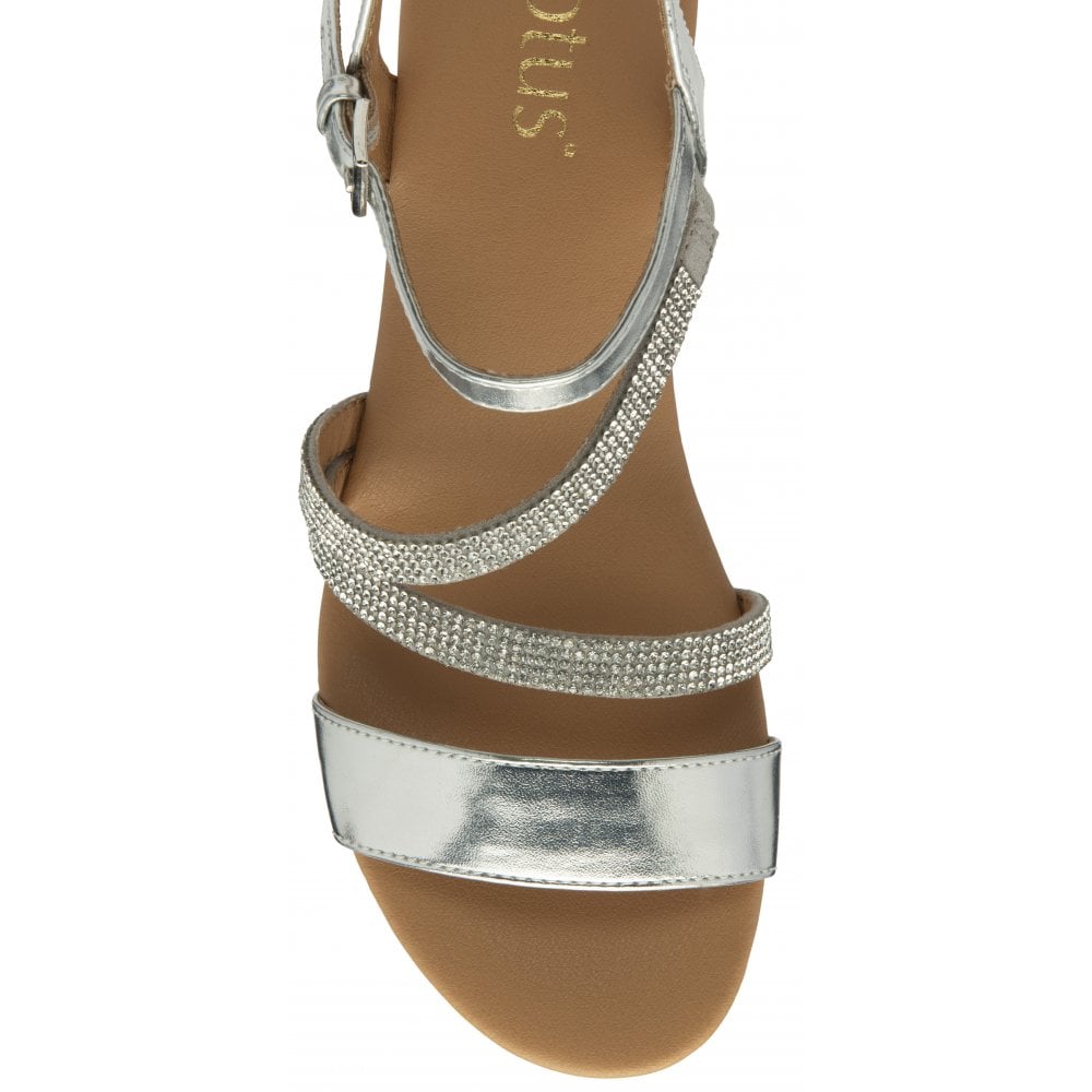 Lous Goldie wedge sandal - silver