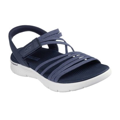 Skechers Go Walk 2.0 sandal coffee run navy