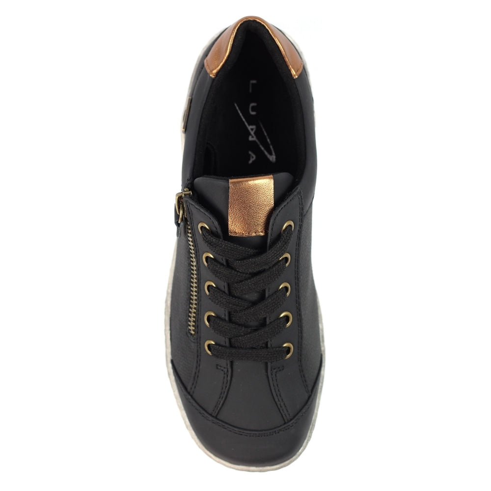 Lunar Sloan waterproof trainer black