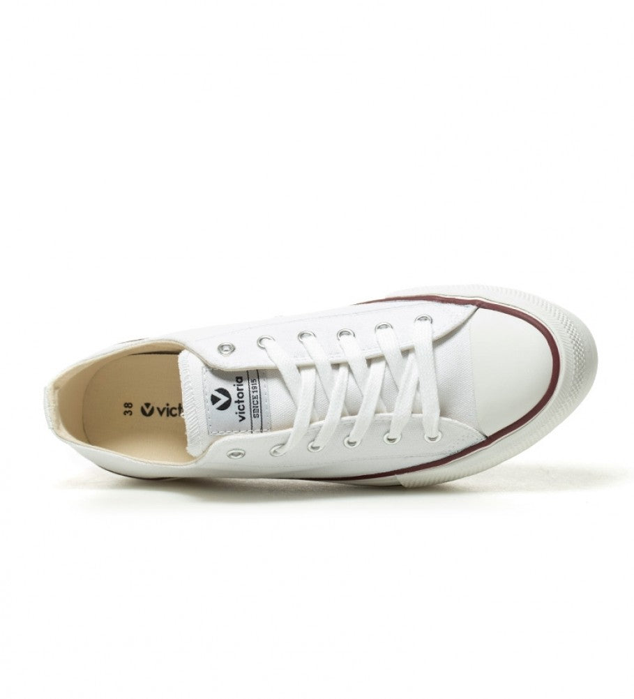 Victoria canvas white - 1061100 - Kirbys Footwear Ltd