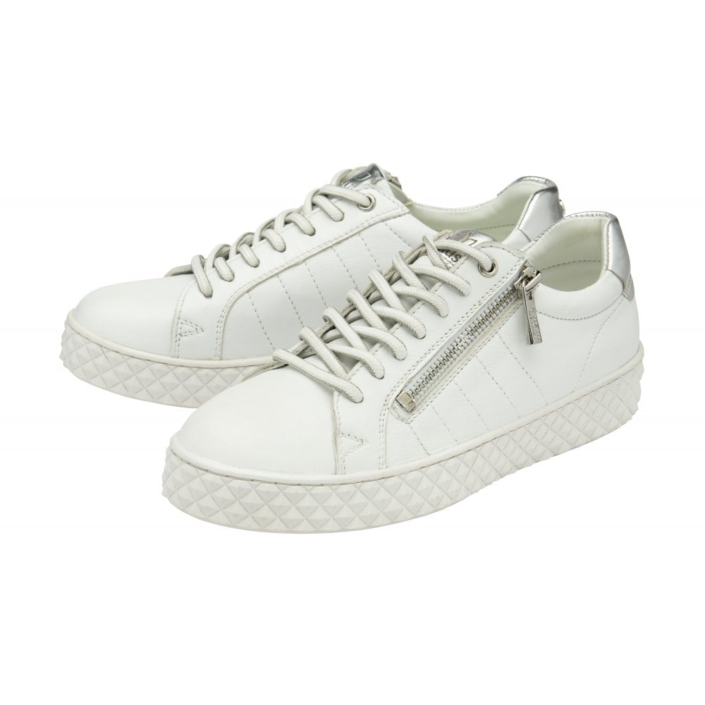 Lotus Soul white leather trainer