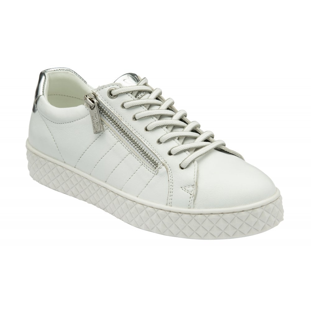 Lotus Soul white leather trainer