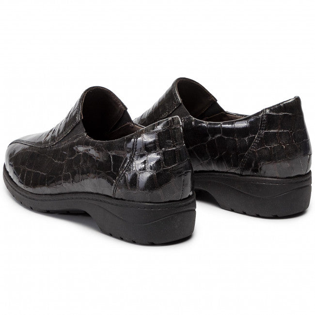 Caprice 24351 - black croc - Kirbys Footwear