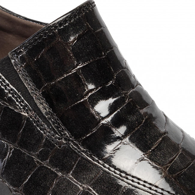Caprice 24351 - black croc - Kirbys Footwear
